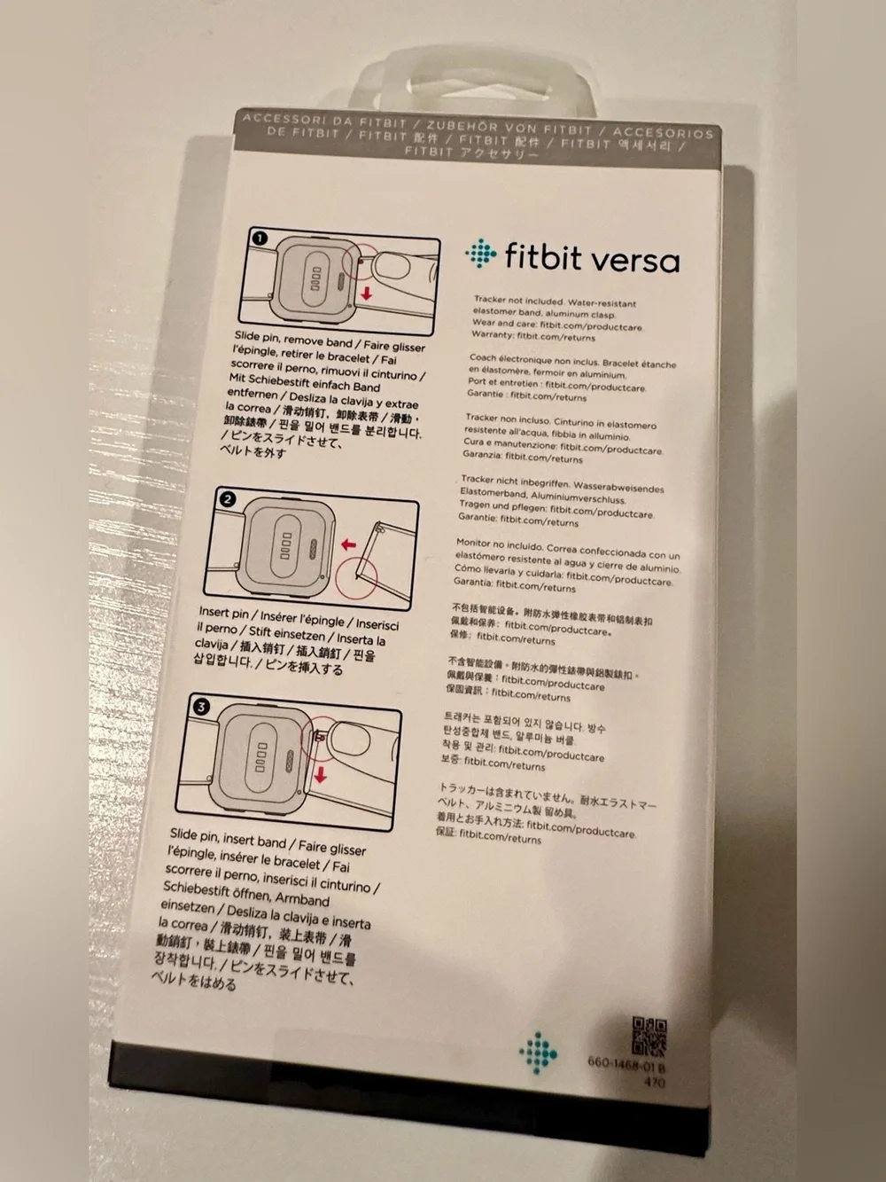NWT fitbit Versa Classic Replacement Band - Black